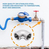 Raccord coudé mâle égal forgé en acier inoxydable 304 de haute qualité, 1/2 pouce, DN15, haute pression, tête hexagonale plaquée pour tuyauterie