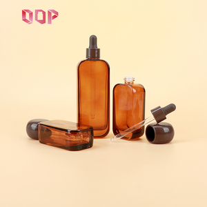 Customized brown glass bottle dropper bottle Essential oils aromatherapy cosmetics Container Empty with glass pipette - Product Image 4