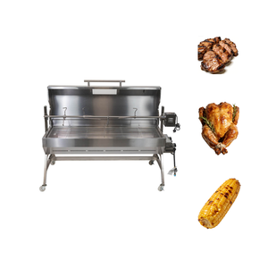 Flaming <strong>Coals</strong> DUAL FUEL Charcoal and <strong>Gas</strong> Spit Roaster 1500mm Stainless Steel Camping 2 Burner BUNDLE - Product Image 1