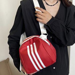 <b>Summer</b> Striped Nylon Shell Shaped Crossbody <b>Bag</b> Trendy Casual Large Capacity Shoulder <b>Bag</b> - Product Image 1
