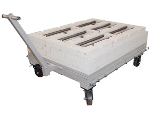 1200 ℃   Tungku Tipe Bogie Efisiensi Tinggi, Tungku Manual dengan Dasar Mobil, Kapasitas 1000 L, Tungku Shuttle - Product Image 2