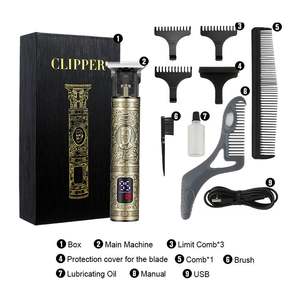 Haohan – <span class=keywords><strong>ensemble</strong></span> de chargeur de tondeuse à cheveux, station d'accueil Uso commercial, tondeuse à cheveux Barbas Barca barbier barbier électrique - Product Image 6