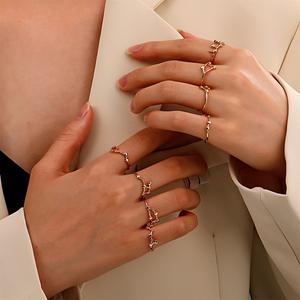 Anillos con 12 Constelaciones, anillo abierto de moda, el mejor amigo de la suerte, regalo, Horóscopo <span class=keywords><strong>del</strong></span> zodiaco, Color dorado, novedad de <span class=keywords><strong>2022</strong></span> - Product Image 3