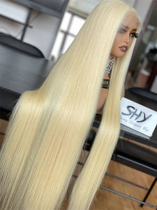 2024 Blonde Raw Extension de Cheveux Humains 36 Pouces Frontal avec HD Lace Silicone Era Tab pour les Femmes Perte de Cheveux-Design Patchwork - Product Image 5