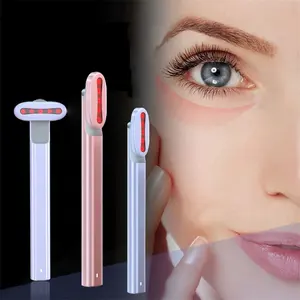 2023 nóng bán chống nhăn mắt Massager sạc không dây xoay điện 4 trong 1 Facial Wand liệu pháp ánh sáng đỏ cho khuôn mặt