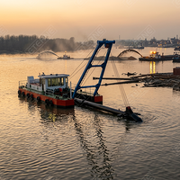 Promotion : Drague à aspiration diesel 110 kW, capacité élevée de 2000 m³/h, portée de décharge de 2 km pour l'extraction et le désassainissement du sable de rivière
