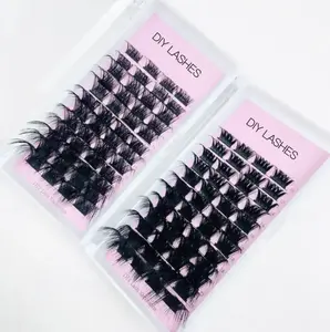 Wholesale Individual DIY Eyelash Extension Glue-based Eyelash Cluster Fashion DIY Lashes Private Label Eyelash Clusters