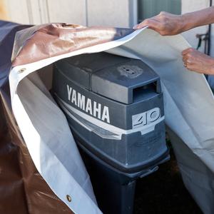 Telo in polietilene resistente all'acqua e agli agenti atmosferici Bache Heavy Duty con occhielli e bordi rinforzati, telo protettivo resistente ai raggi UV per tetto - Product Image 6