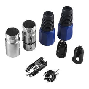 Conector XLR Macho y Hembra de 3 Pines, Enchufe de Audio con Aislamiento Azul, Conector de Micrófono para Colgar en Línea - Product Image 4