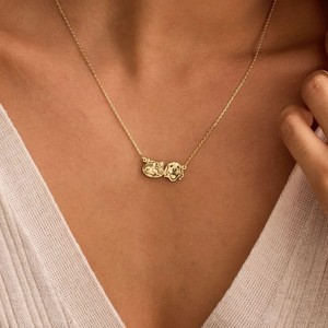 Collier personnalisé avec portrait d'animal de compagnie, or, argent, or rose, pendentif photo personnalisé pour chien ou chat, cadeau commémoratif, bijoux - Product Image 2