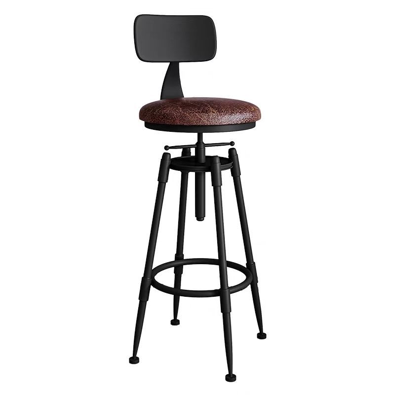 Black leather backrest cushion