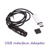 Adaptateur d'interface USB vers DMX LED DMX512 Studio Computer PC Stage Lighting Controller Dimmer
