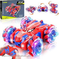 Coche de Acrobacias RC EPT 2.4G de Doble Cara, 4WD Todoterreno, Rotación de 360°, Recargable, Alta Velocidad, Vehículo Volteable con Luces LED