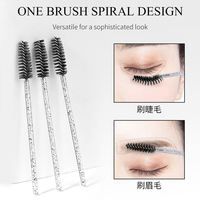 Vente en gros bon marché 50 pièces/sac brosse de nettoyage des cils brosse de nettoyage des cils de Salon brosse à cils de mascara jetable