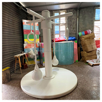 Équipement de terrain de jeux intérieur personnalisé : Carrousel enfant Octopus rotatif et Cocotier pour logiciels et centres commerciaux, à vendre