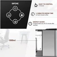 Machine à café expresso avec capteur tactile, nouveau Design, appareil multi-fonction rapide, pour thé au sol, Cappuccino, tasse k-cup, cafetière