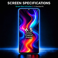 Écran tactile numérique haute luminosité Waterdrop pour Vivo Y20 Y12s V2027 6,56 pouces 720 x 1612 HD+ Assemblage LCD