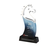 Nouveau Trophée Cheval en Cristal Poli et Gravé Haut de Gamme 2026 pour Récompenses des Employés Exceptionnels et des Champions de Compétitions de Réunions Annuelles