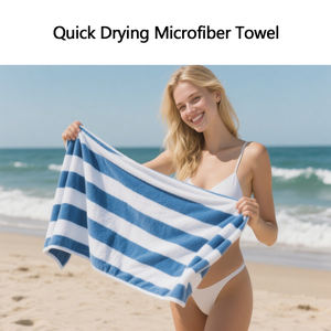 <span class=keywords><strong>Serviette</strong></span> <span class=keywords><strong>de</strong></span> <span class=keywords><strong>plage</strong></span> en microfibre, grand ensemble <span class=keywords><strong>de</strong></span> serviettes <span class=keywords><strong>de</strong></span> bain 6 pièces 68.58*139.70CM <span class=keywords><strong>serviette</strong></span> en microfibre à séchage rapide pour le camping sportif - Product Image 2