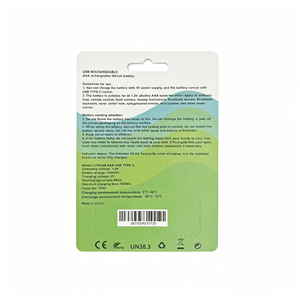 Baterí<span class=keywords><strong>a</strong></span> <span class=keywords><strong>Recargable</strong></span> de Litio GMCELL AAA de 1.5V y 750mWh, Baterías de Iones de Litio de Alta Capacidad con Cable de Carga USB - Product Image 5