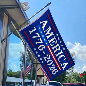 Hot Sell Eco-Friendly Double Sided Polyester 250 Years Blue American <b>Flag</b> 3x5 Ft for Anniversary Patriotic Design <b>Flags</b> - Product Image 6