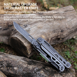 18 trong 1 đa chức năng cờ lê gấp Kìm cắm trại ngoài trời Đi Bộ Đường Dài Túi dao Multitool với dải huỳnh quang - Product Image 6