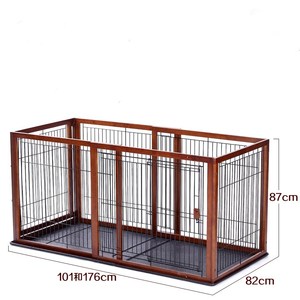 Il legno massello può essere allungato per regolare il recinto del recinto della gabbia del cane da compagnia Mu Shiba <span class=keywords><strong>dog</strong></span> toilette per cani di taglia grande, piccola e media - Product Image 4