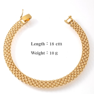 18cm10g Simple diseño elegante K18 joyería de mujer pulseras de mano cadena al por mayor a granel - Product Image 4