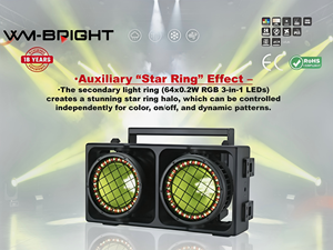 Luz Retro DMX RGB+<span class=keywords><strong>ALC</strong></span> de Doble Cabezal Empalmable con Efectos Especiales - Product Image 5
