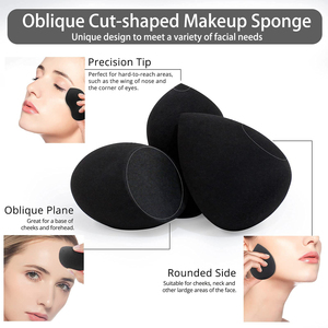 Éponge de Maquillage Professionnelle Double Usage Humide et Sèche pour Fond de Teint, Correcteur et Poudre – Applicateur Cosmétique Complet pour le Visage - Product Image 3