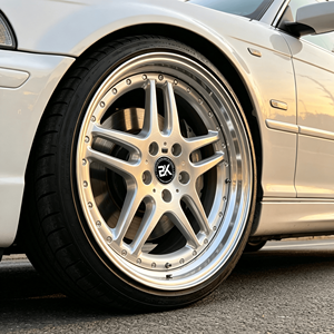 Rines Bku Real de 3 Piezas Forjadas 5x120 de 17, 18 y 19 Pulgadas, Estilo M <span class=keywords><strong>Paralelo</strong></span> 37, Rines de Aleación Plateados para BMW E46 E34 E60 E38 E39 M5 - Product Image 4