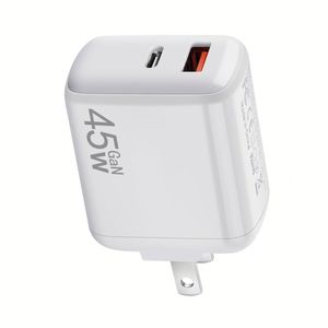 GaN 45W Charger A+C Fast Charging <b>Usb</b>-c Power Supply Adapter US/EU/<b>UK</b> <b>Plug</b> Type C Charger Block - Product Image 2