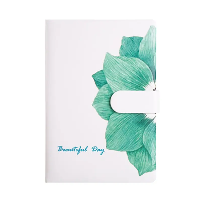 A6 A5 Size Floral Leather 6 Ring Binder DIY Diary DailyプランナーAgenda Organizer Cute Fashion Loose-Leaf Notebook