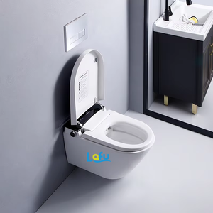 Filigrane électrique <span class=keywords><strong>Wc</strong></span> capteur de pied chasse d'eau automatique salle de bains mur suspendu Intelligent toilettes intelligentes - Product Image 5