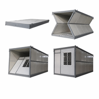 Maison conteneur pliable pour secours en cas de catastrophe, maison mobile d'urgence, cabane préfabriquée à assemblage rapide, boutique modulaire de chantier