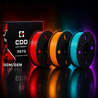 Filamen Cetak 3D CDD PLA Matte Silk Metallic Wood 1.75mm PETG TPU ABS ASA 220C Grosir Pabrik Bambu X1 P1 Printer