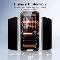 Protection d'écran en verre trempé anti-espion pour iPhone 18 Pro Max 17 16 14Plus 13 12Mini 11 XS, couverture intégrale