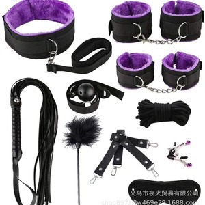 Nouvel ensemble de 10 rubans en peluche tissés pour adultes, jouets sexuels érotiques, menottes, sangles de bondage, jouets alternatifs - Product Image 3