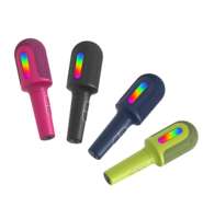 Altavoz Bluetooth Inalámbrico Portátil con Micrófono RGB de 5W, Karaoke Mágico para Fiestas en Casa y Niños