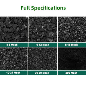 Granül kömür bazlı aktif karbon gaz filtresi GAC adsorptif değer gaz için endüstriyel sınıf düşük nem 30-60Mesh - Product Image 4