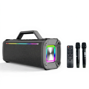 Custom Built KTV Players Powered Portable Party Bass Speaker BT Loud Singing <b>Wireless</b> Stereo Karaoke Speaker With <b>Microphones</b> - Product Image 1
