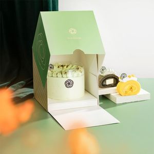Boîte de papier doré de luxe avec logo personnalisé Boîte à gâteau de mariage Boîte à rouleaux <span class=keywords><strong>suisse</strong></span> - Product Image 6
