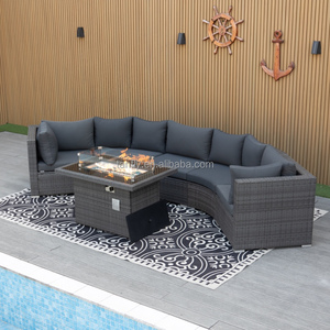 4 posti <span class=keywords><strong>giardino</strong></span> <span class=keywords><strong>esterno</strong></span> Rattan Patio Set stile minimalista poltrona e tavolino per alberghi cortile magazzini - Product Image 6