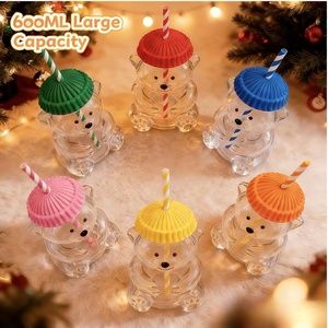 Taza de Vidrio de Borosilicato de Alta Calidad al por Mayor, Diseñada <span class=keywords><strong>en</strong></span> una Adorable Forma de Oso 3D <span class=keywords><strong>que</strong></span> <span class=keywords><strong>es</strong></span> Tanto Funcional como Decorativa - Product Image 6