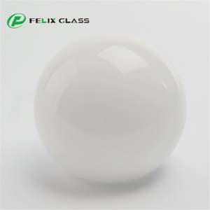 Abat-jour en verre opale blanc sur mesure pour luminaire suspendu - Product Image 3