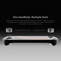 Konsol Game MangMi Pocket Max TMR Joystick Hall-Effect Trigger Layar Sentuh AMOLED 7 Inci 1080P 8000mAh Konsol Game Genggam