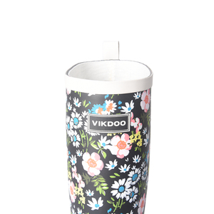 VIKDOO Petites bottes <span class=keywords><strong>de</strong></span> <span class=keywords><strong>pluie</strong></span> à fleurs grises pour femmes - Product Image 5