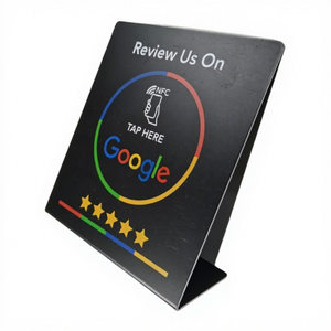 Tarjeta NFC Original para Reseñas de Google con Chip 215, Letrero para Restaurante, Código de Acceso en PVC - Product Image 1