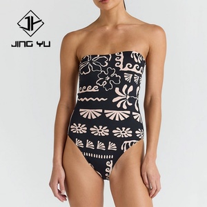 Maillot de bain une pièce à imprimé hawaïen personnalisé en usine OEM, maillot de bain une pièce en nylon recyclé de haute qualité - Product Image 6