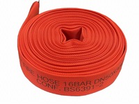 Tuyau d'incendie doublé de PVC ou tuyau en PVC résistant au feu